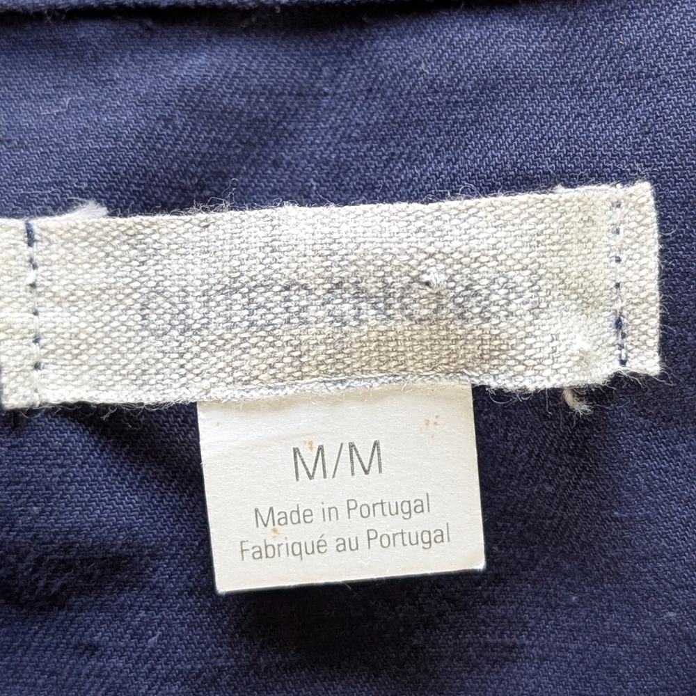 Outerknown Linen Blend SEA Suit Navy Organic Utility Boiler Jumpsuit Size M‎ - Picture 5 of 12